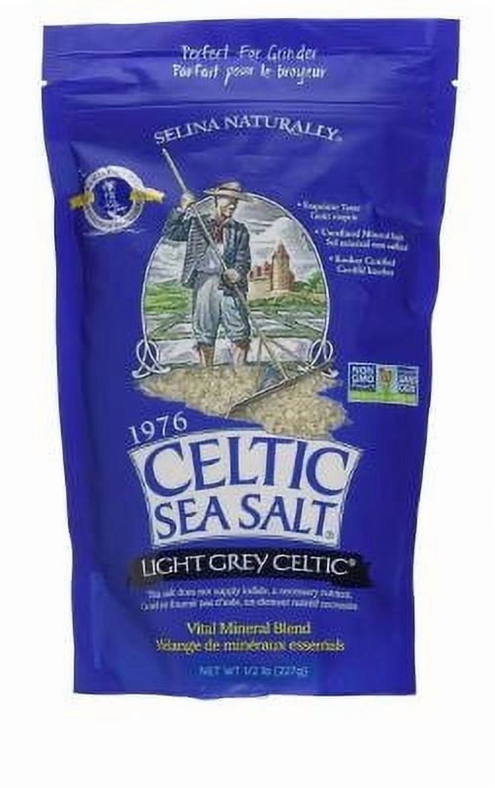 Selina Naturally Celtic Sea Salt Light Grey Coarse 0.5 lb Pack of 4