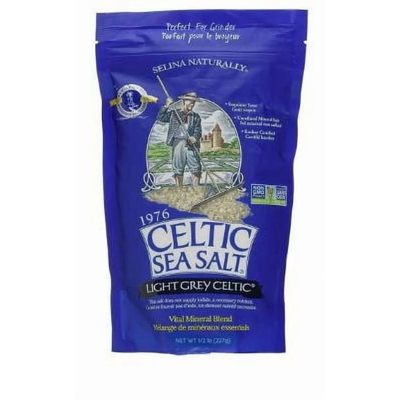 Selina Naturally Celtic Sea Salt Light Grey Coarse 0.5 lb
