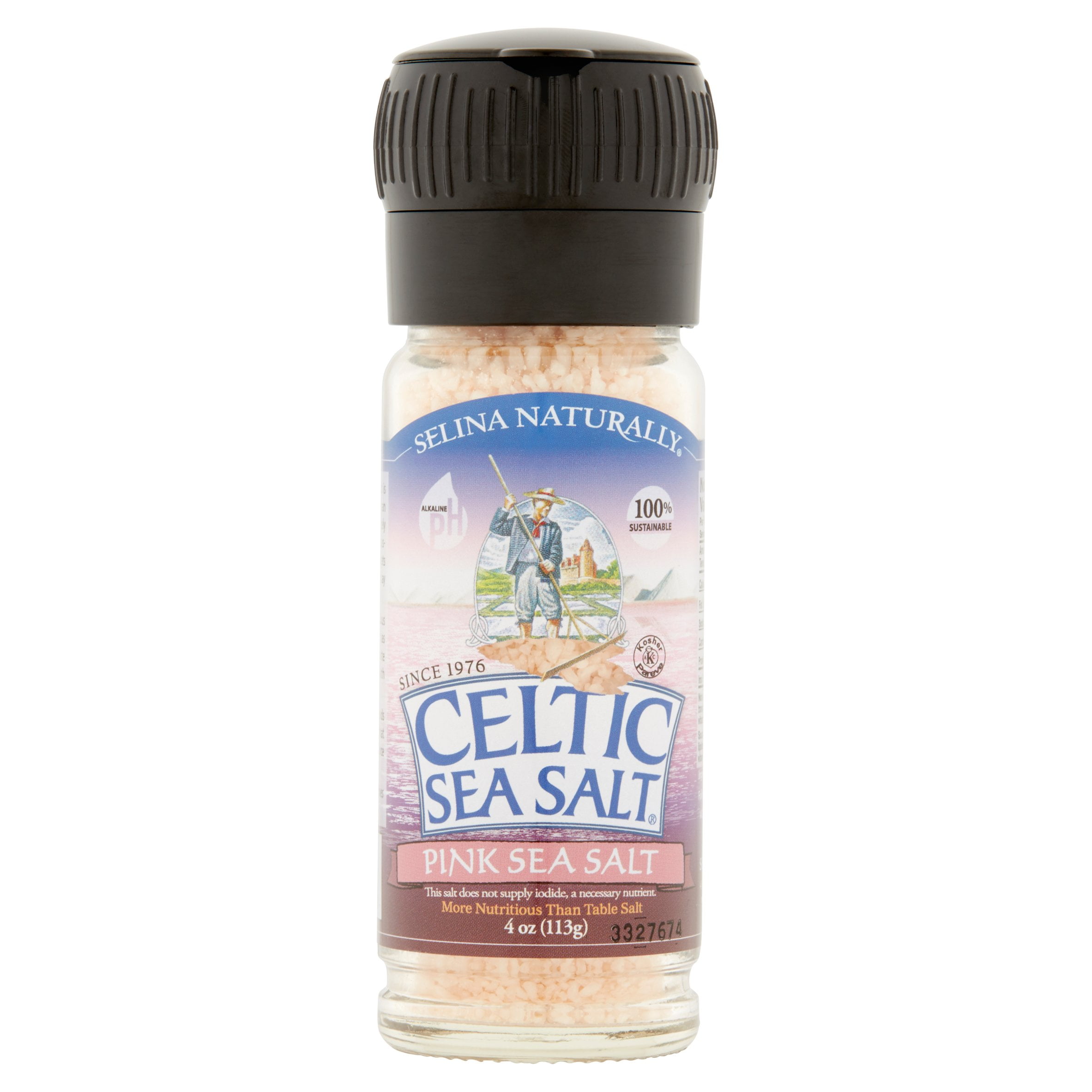 Selina Naturally Assaisonné de sel de la mer Celtique 3.7 Oz