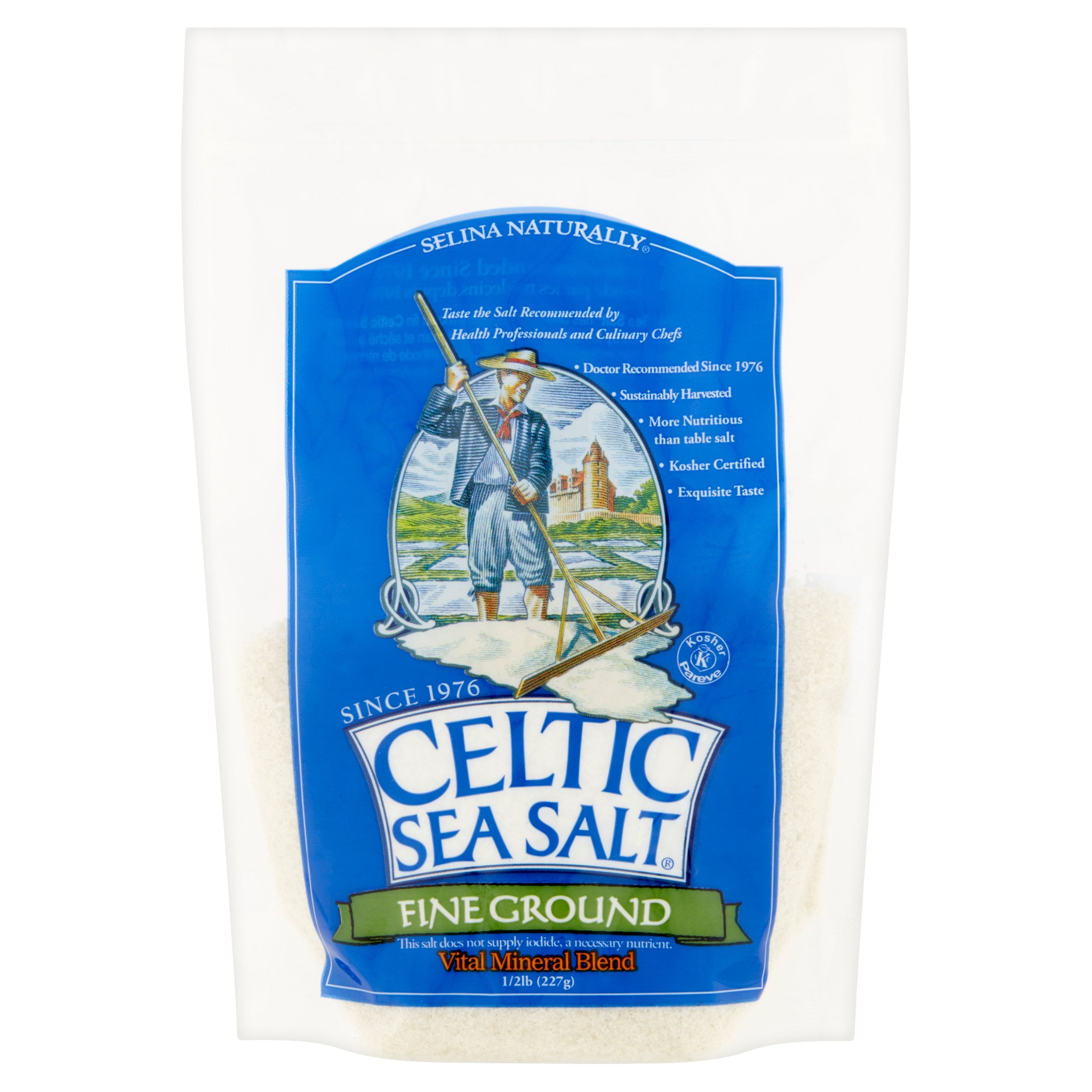 Selina Naturally - Celtic Sea Salt ® Brand - Fine Ground Shaker