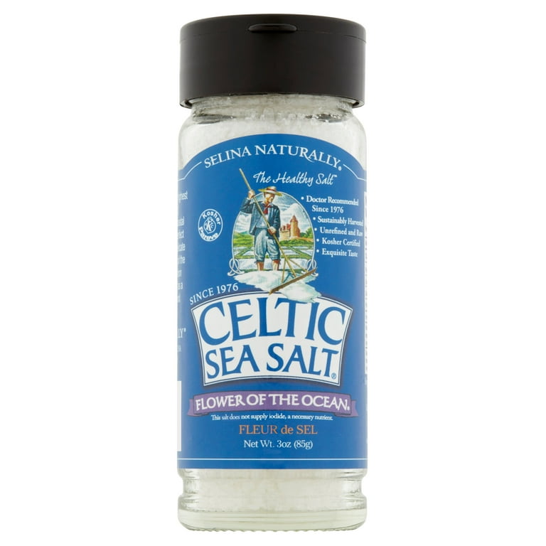 Selina Naturally Assaisonné de sel de la mer Celtique 3.7 Oz