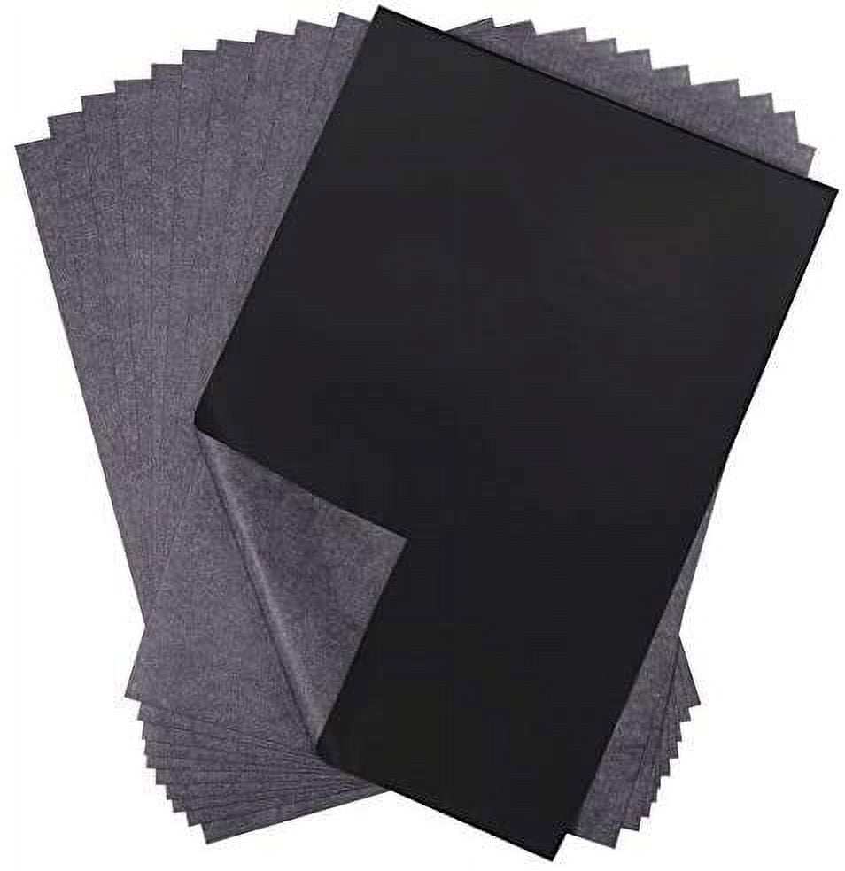 Selizo 100 Sheets Black Carbon Transfer Tracing Paper for Wood, Paper, Canvas and Other Art