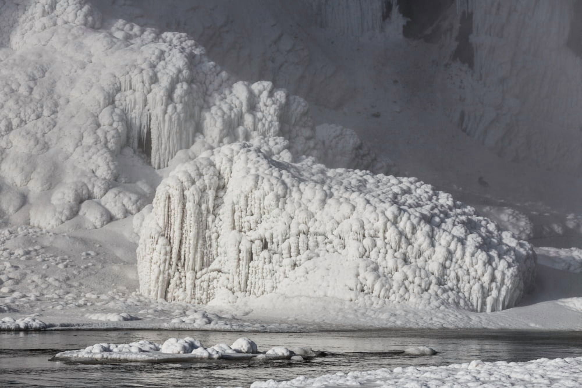 Seljalandsfoss Waterfall in the Winter Iceland Canvas Art - Panoramic Images (36 x 12)