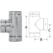 Selkirk Sport 1PC SELKIRK RV Standard Gas Vent Tee   Residential Use, Standard Application