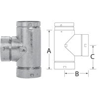 1PC SELKIRK RV Standard Gas Vent Tee