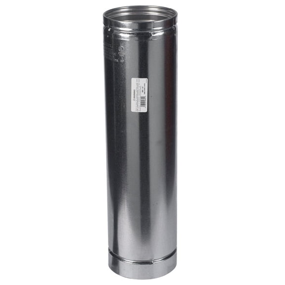 Selkirk 186024 Round Gas Vent Pipe 6 in. x 2 ft. - pack of 2