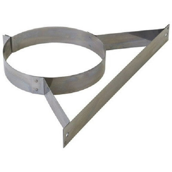 Selkirk 208520 8T-WB 8" Steel Chimney Pipe Wall Band Support Bracket - Quantity of 2