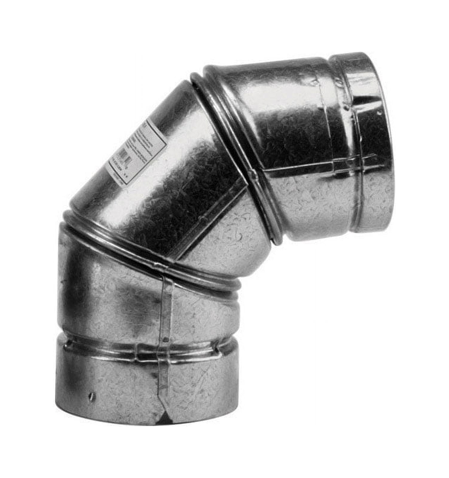 PELLET STOVE ELBOW 90D (Pack of 1)