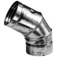thumbnail image 1 of Selkirk 4" Diameter Adjustable Elbow, Aluminum Type B Gas Vent 45/60 with Lock Tab, 104222, 1 of 4