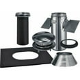 thumbnail image 1 of Selkirk 208621 Black Stainless Steel Type A Vent Stove Pipe Ceiling Support Kit, 1 of 2