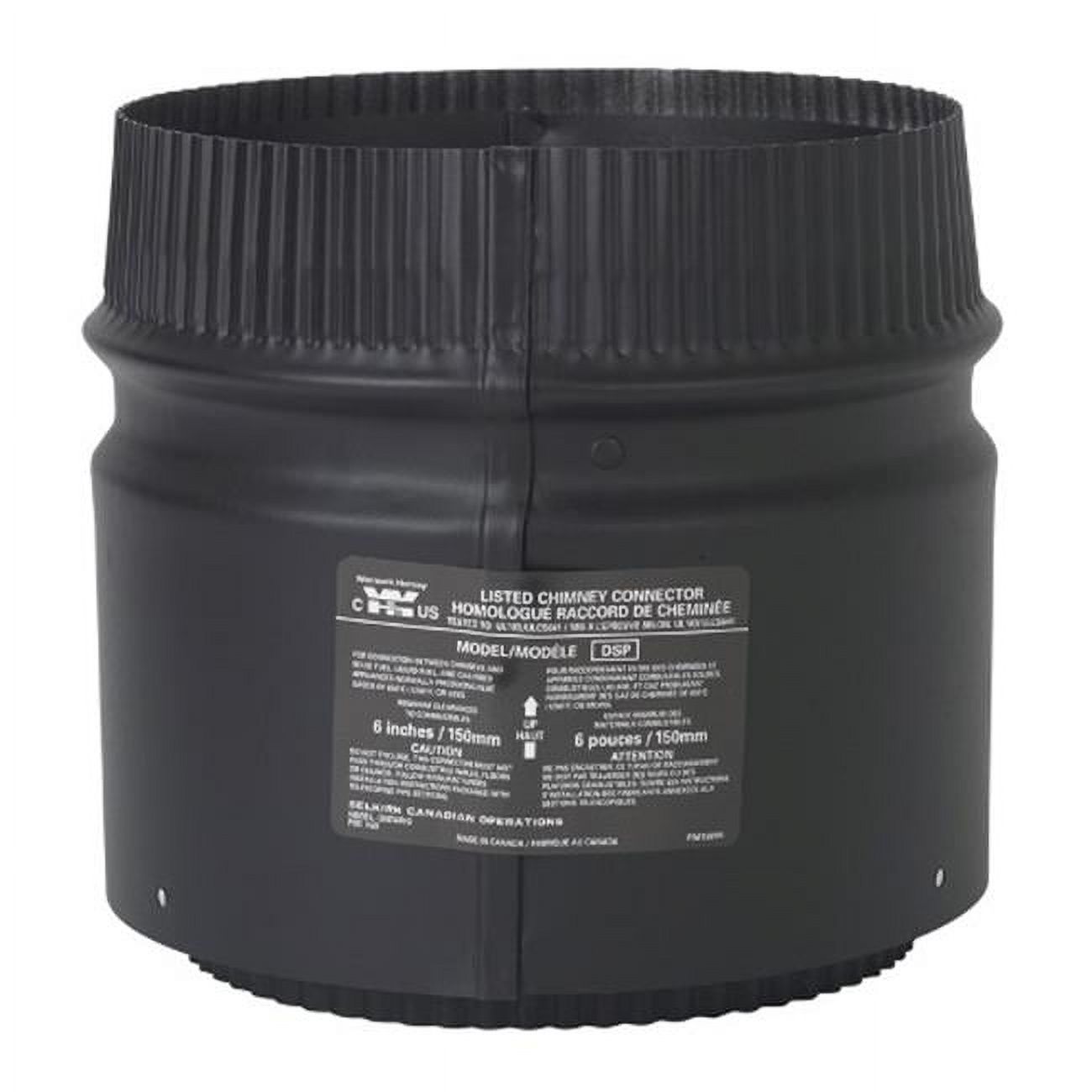 Selkirk Adjustable 6 in. D Aluminum/Galvanized Steel Stove Pipe Adapter