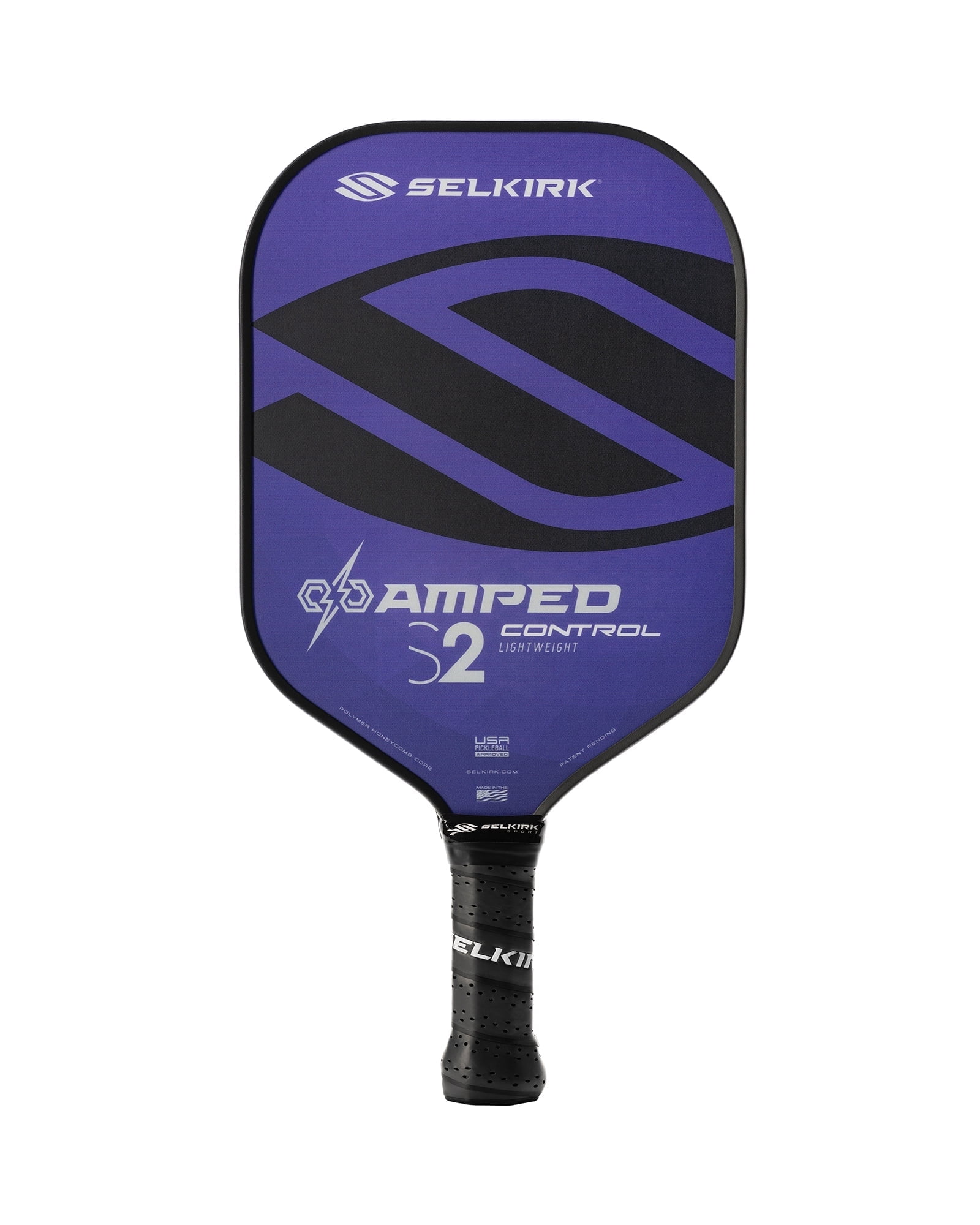 Selkirk Amped Control S2 Pickleball Paddle – Lightweight Composite Paddle for Spin & Control – USAPA Approved – for Beginner to Advanced Players, Indoor & Outdoor Use