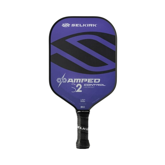 Selkirk Amped Control S2 Pickleball Paddle – Lightweight Composite Paddle for Spin & Control – USAPA Approved – for Beginner to Advanced Players, Indoor & Outdoor Use