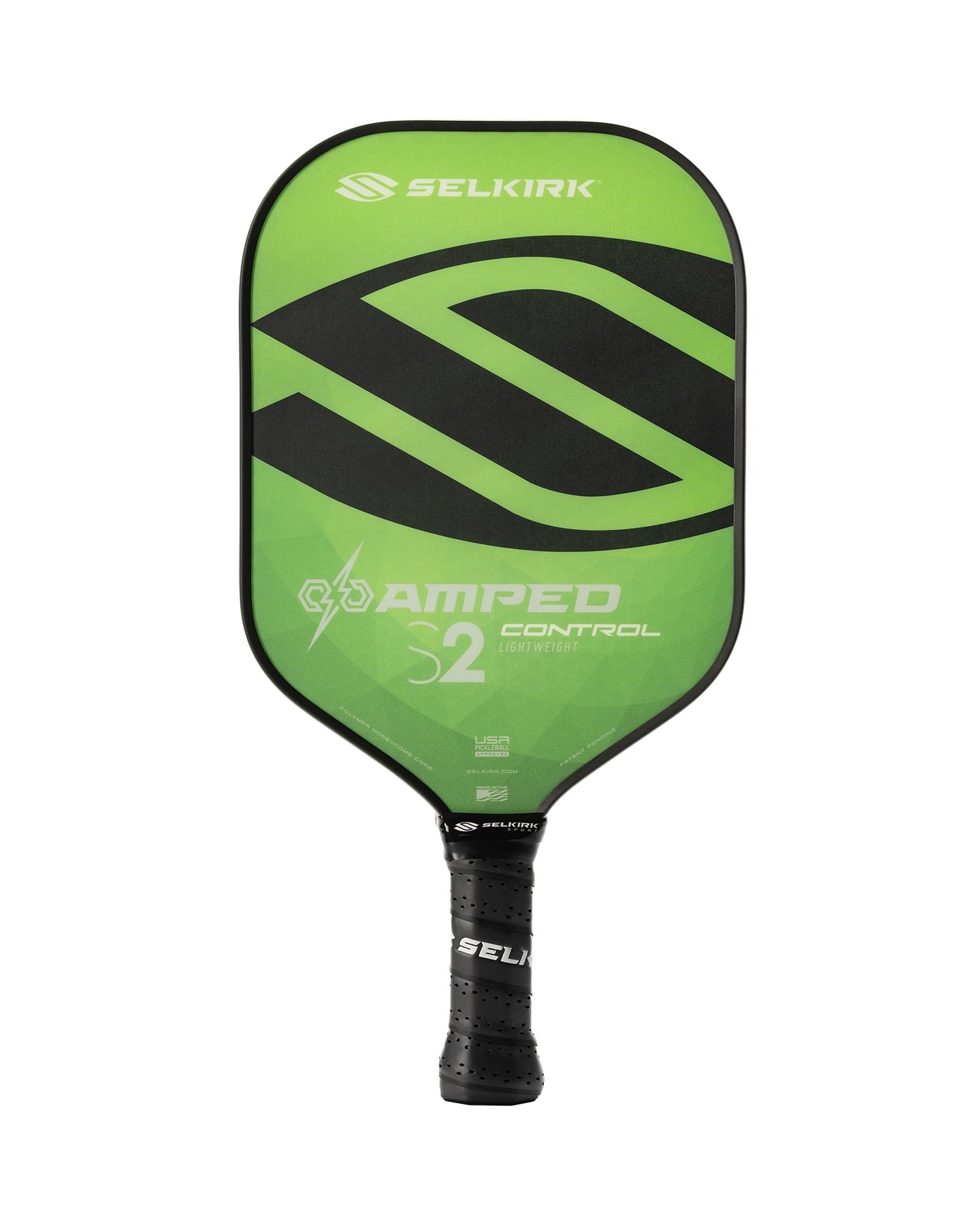 Selkirk Amped Control S2 Pickleball Paddle – Lightweight Composite Paddle for Spin & Control – USAPA Approved – for Beginner to Advanced Players, Indoor & Outdoor Use