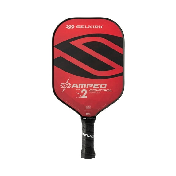 Selkirk Amped Control S2 Pickleball Paddle – Lightweight Composite Paddle for Spin & Control – USAPA Approved – for Beginner to Advanced Players, Indoor & Outdoor Use