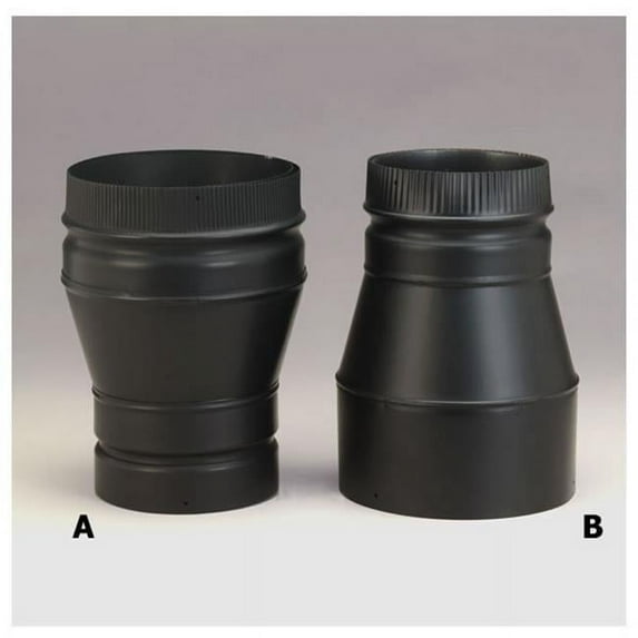 Selkirk Corporation 6 Inch To 8 Inch Model DSP Double-Wall Stovepipe Increaser Inside Crimp Male End On 6 Inch