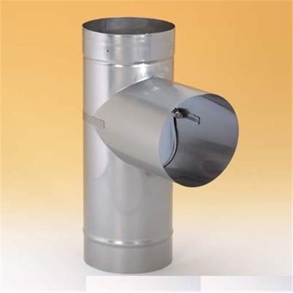 Selkirk Corporation 8 8 Inch Heat-fab Tee W/removable Take Off 316-alloy