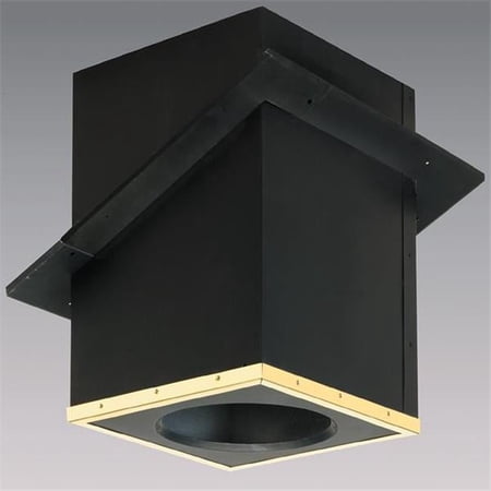 Selkirk Corporation SPR8CCSB 8 Inch Superpro Catherdral Support Box With Black Ceiling Trim Galvalume