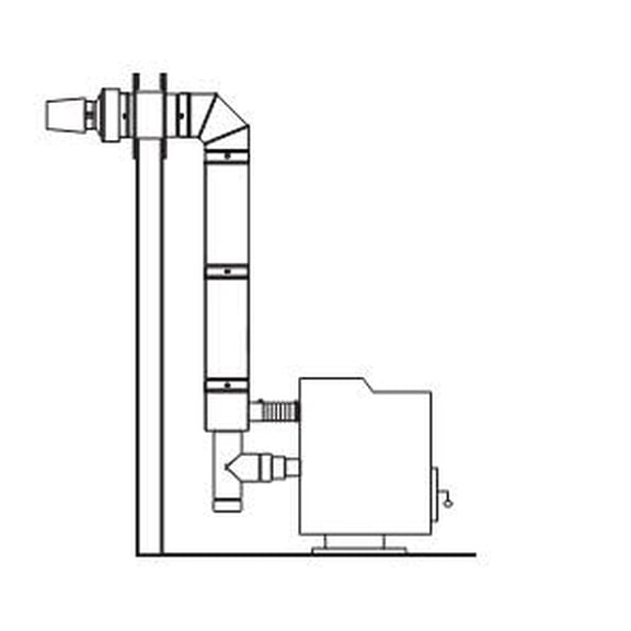 Selkirk Corporation Selkirk Direct-temp Termination Kit Up And Out Horizontal For Pellet And Corn Installations