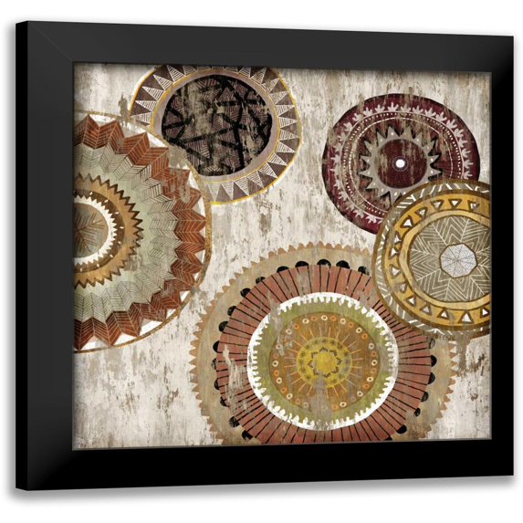 Selkirk, Edward 12x12 Black Modern Framed Museum Art Print Titled - Native Circle II