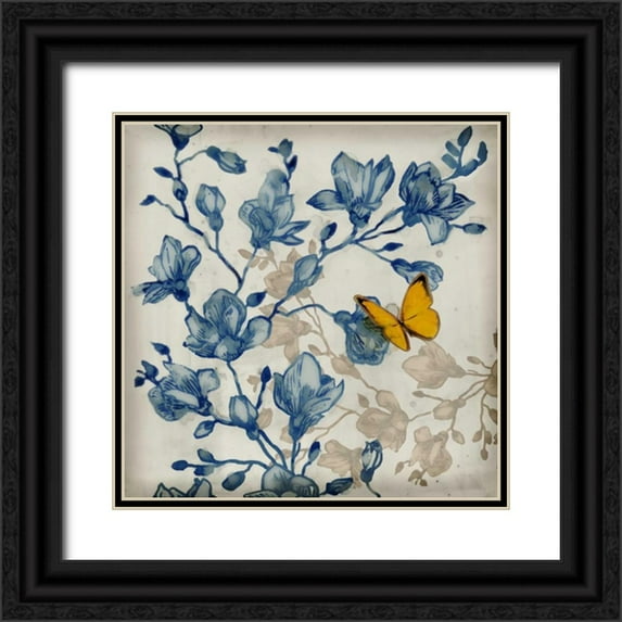 Selkirk, Edward 12x12 Black Ornate Wood Framed with Double Matting Museum Art Print Titled - Sunny Breeze II - Mini