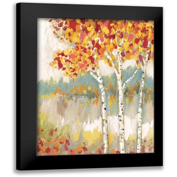 Selkirk, Edward 12x14 Black Modern Framed Museum Art Print Titled - Forest Edge I