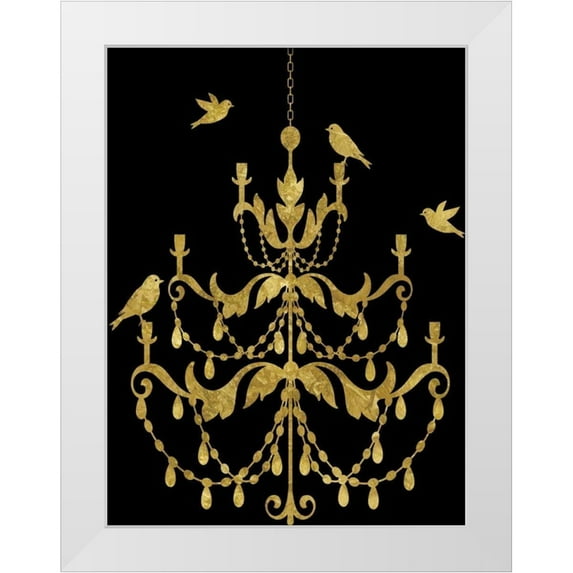 Selkirk, Edward 12x14 White Modern Wood Framed Museum Art Print Titled - Deckled Gold I