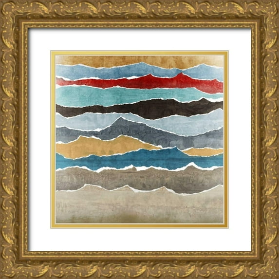 Selkirk, Edward 15x15 Gold Ornate Wood Framed with Double Matting Museum Art Print Titled - Torn I