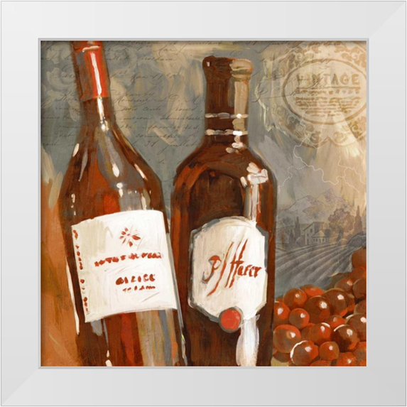 Selkirk, Edward 15x15 White Modern Wood Framed Museum Art Print Titled - Red Wine I