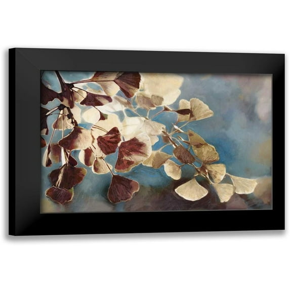 Selkirk, Edward 18x13 Black Modern Framed Museum Art Print Titled - Maroon Blossom