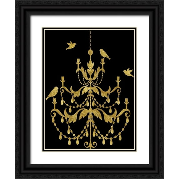 Selkirk, Edward 19x24 Black Ornate Wood Framed with Double Matting Museum Art Print Titled - Deckled Gold I