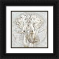 thumbnail image 1 of Selkirk, Edward 26x26 Black Ornate Wood Framed with Double Matting Museum Art Print Titled - Ivory Elephant I, 1 of 4