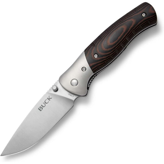 Buck Knives 836 Large Folding Selkirk Survival Knife, 3-9/10" 420HC Stainless Steel Blade, Injection Molded Nylon Sheath with Ferrocerium Fire Starter Included