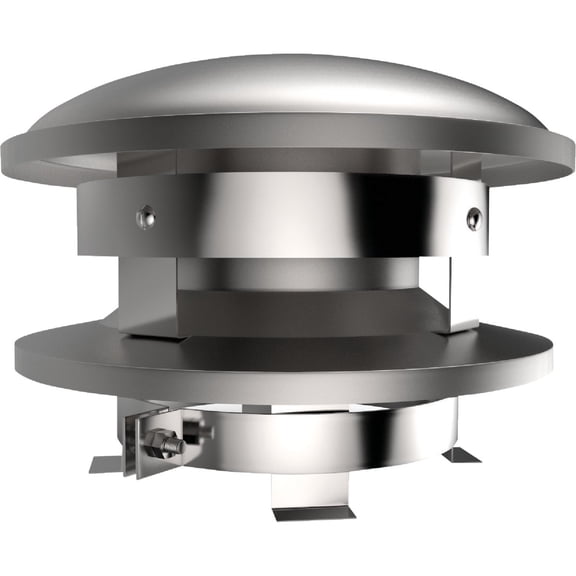 Selkirk Sport Metalbestos Chimney Cap Round Top - Stainless Steel Durable - 8-Inch Silver  Residential Use, Standard Application