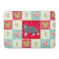 thumbnail image 1 of Selkirk Rex 1 Cat Love Machine Washable Memory Foam Mat Red, 1 of 4