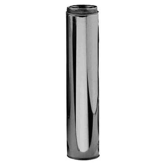 Selkirk 6" SureTemp Chimney Pipe 48" Length Double Wall, Stainless Silver, 206148