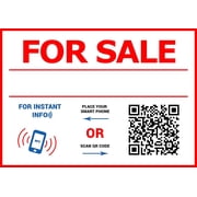 Sell Your Things - QR Code and NFC Tag - Easily Programmable - One - Sided Storefront Window Decal