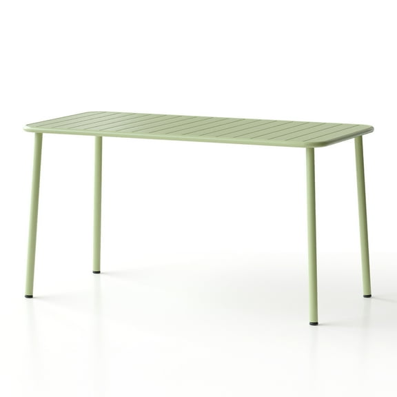 Sella long table (green) outdoor dining table villa courtyard balcony table outdoor leisure table simple garden waterproof table