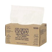 1-Ply 9 x 10.25 Clean Task Utility Wipers - White 24/Carton