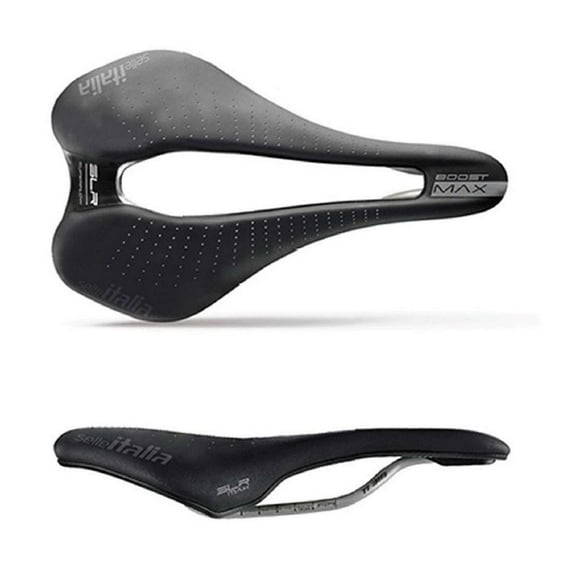 Selle Italia Max SLR Boost Gel Superflow Saddle - Titanium, Black, L3