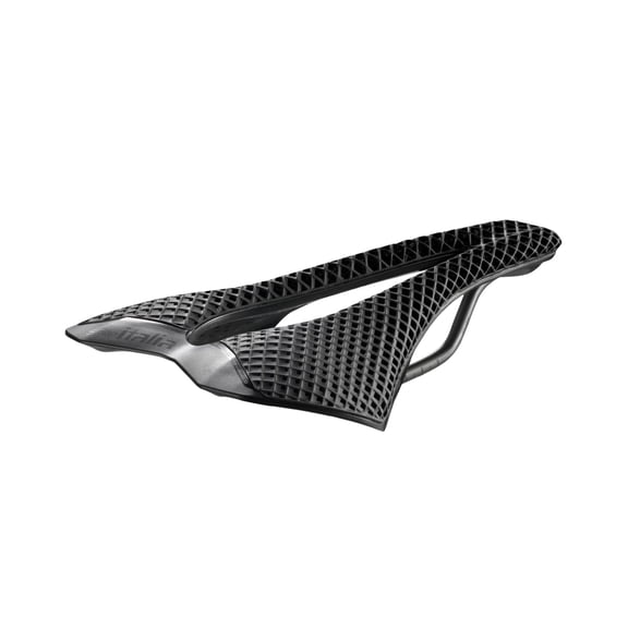 Selle Italia SLR 3D Elite Saddle, S3 IDMatch, Steel Rails, 3D Printed, Black