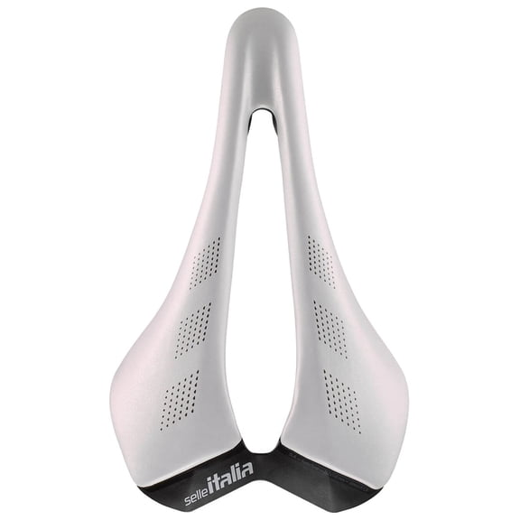 Selle Italia SLR Advan Opal, L3, Steel Rails, White