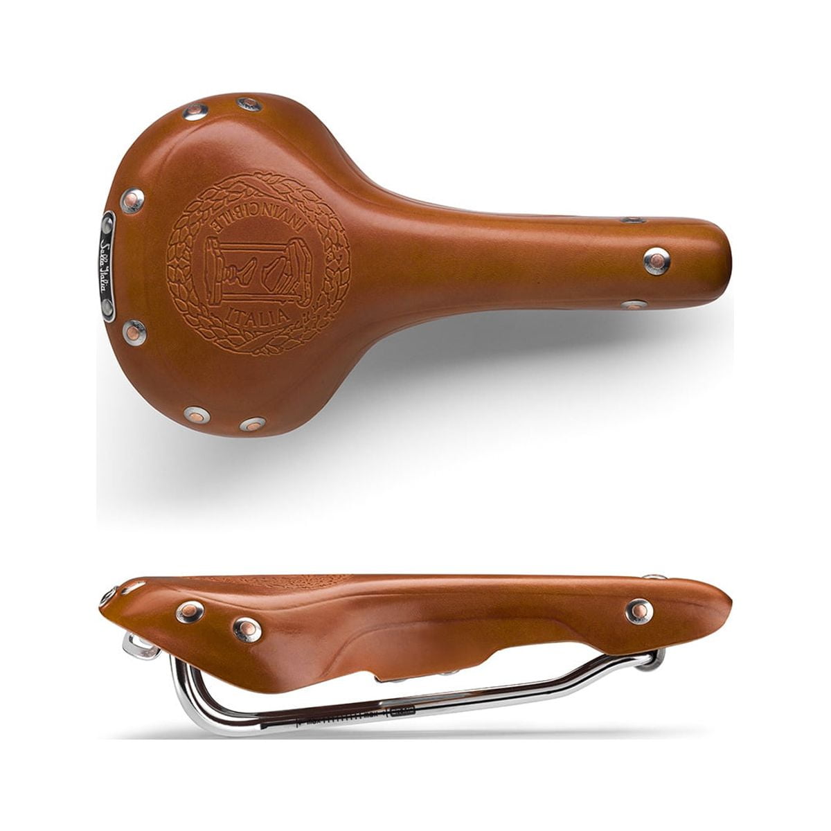 Selle Italia MITICA CRMO Bicycle Saddle – Leather, Chromoly Rails, Unisex, For Road & Trekking