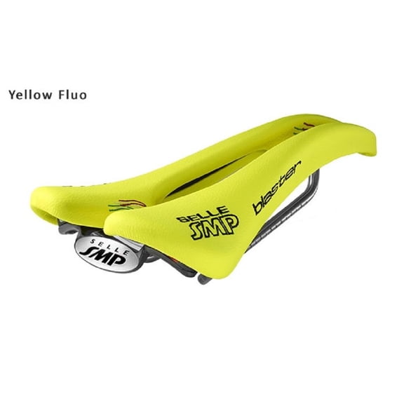 Selle SMP Blaster Pro Saddle - Yellow Fluo / Steel Rails