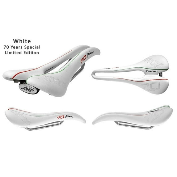 Selle SMP Dynamic Pro Saddle - 70th Anniversary White / Steel Rails