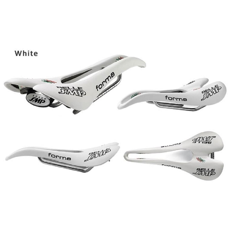 Selle SMP Forma Pro Saddle - White / Steel Rails - Walmart.com