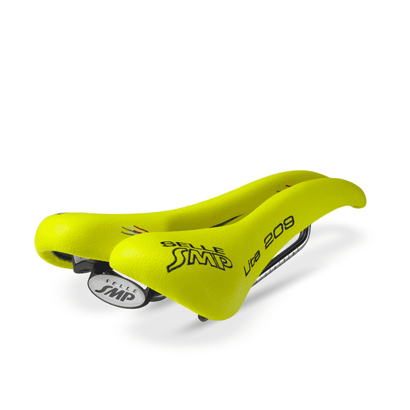 Selle SMP Lite 209 Bicycle Saddle Fluorescent Yellow Synthetic Road Mountain
