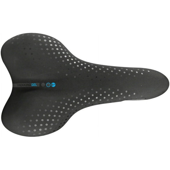 Selle San Marco Trekking Gel Saddle - Black 164mm Width Steel Rails
