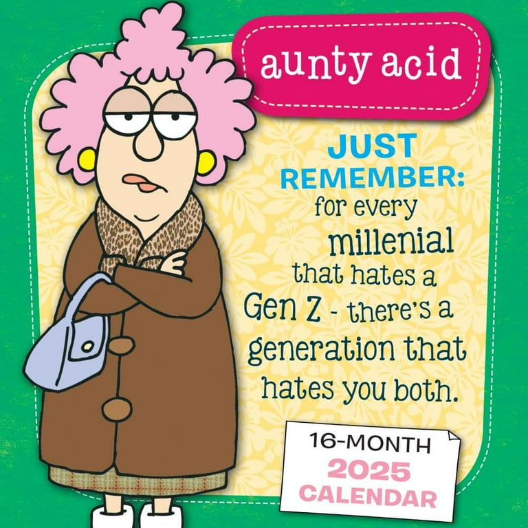 Aunty Acid Calendar 2025 Bunnie Germain