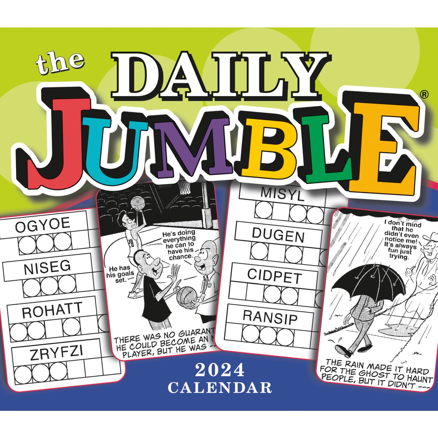 Sellers Publishing, Daily Jumble 2024 Desk Calendar